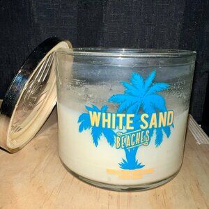 White Sand Beaches Bath & Body Works 3-Wick Candle BBW *SEE DESCRIPTION*